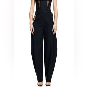 MUGLER x H&M Wool cut-out pants
